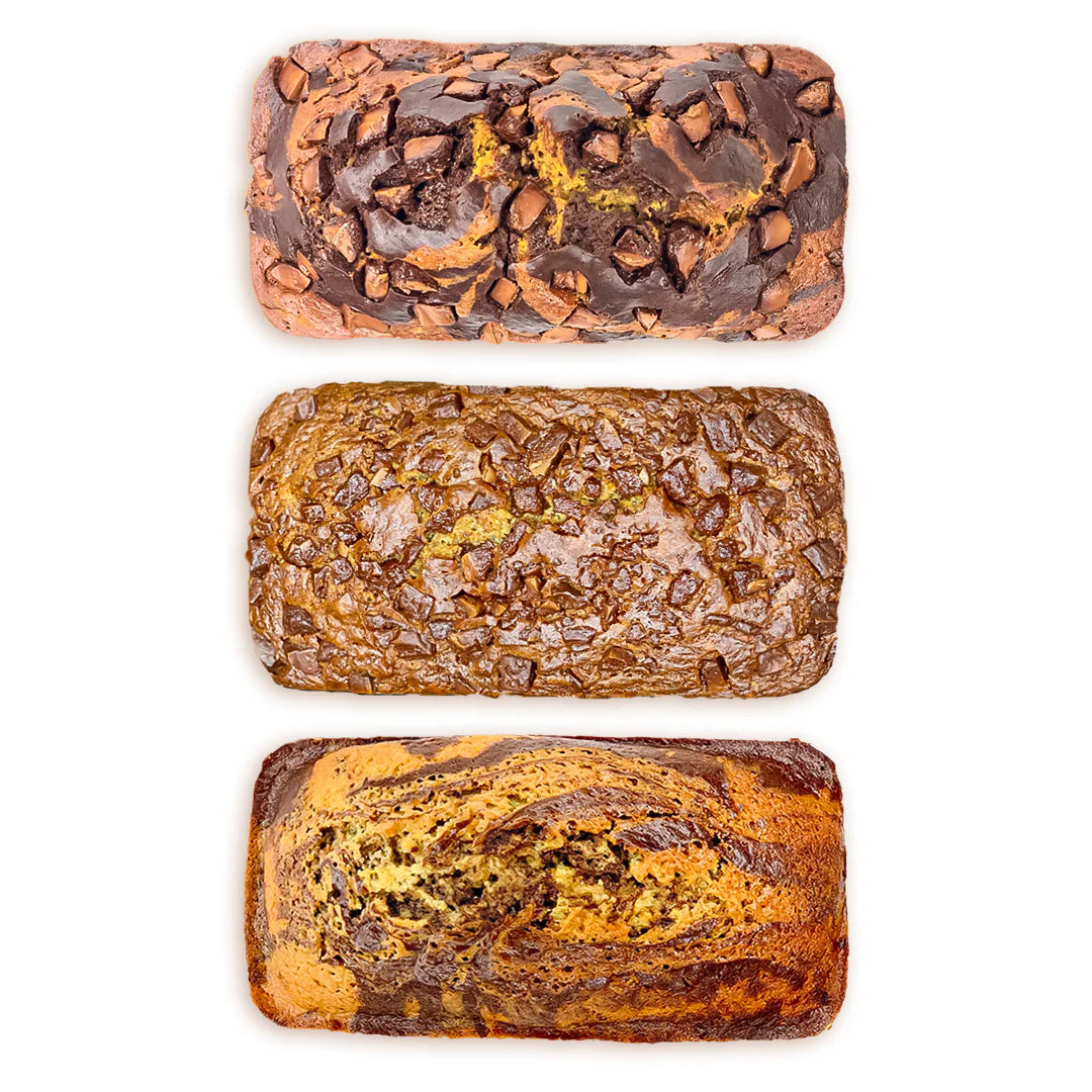 VecurSlice Chocolatey Combo: The Ultimate Chocolate Lover's Collection - Three Decadent Loaves for Every Craving